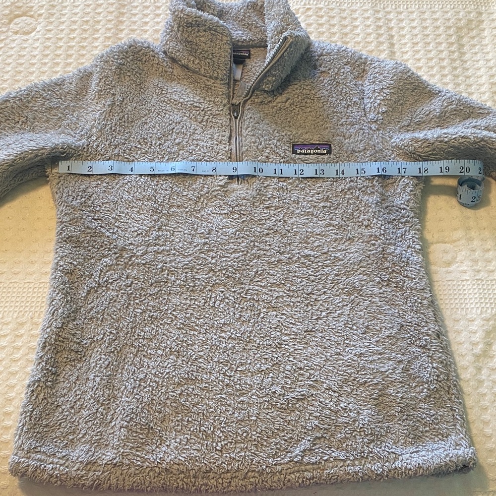 Patagonia Light Gray Los Gatos Fleece 1/4 zip pullover XS